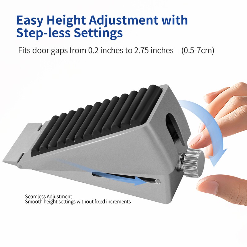 Strongest Adjustable Door Stoppers - Techoln Large Door Stoppers for