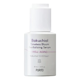 Purito Bakuchiol Timeless Bloom Sérum Revitalizante 30 ml K-Beauty Noche Todo Tipo de Piel