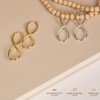 Sterling Silver Infinity Hoop Earrings (Gold)