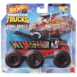 Hot Wheels Monster Trucks 1:64 Tow Truck Bone Shaker HWN86 - HWN89