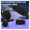 10PCS Fluffy Car Accessories Set, Furry Steering Wheel Cover with
