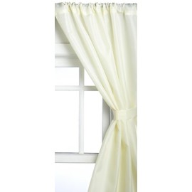 Carnation Home Fashions WC-FAB/08 Polyester Fabric Window Curtain in Ivory