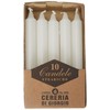 Cereria di Giorgio 407 Stearische Kerzen, Wachs, Weiß, 1,8 x
