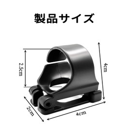 Stoooduo ダイビングゴーグルバックルシュノーケルクリップホルダー 2個セット 潜水呼吸管バックル スキューババックル 調整可能 ダイビングアクセサリー ブラック