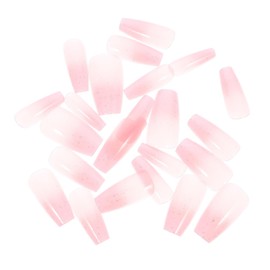 FOMIYES Elegant Ballet Nails 24 Pcs Women's Press-on Nails French Tips Glue-on False Nails for Stylish Manicure