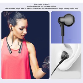 Wireless Neckband Headphones, Music Sports Headphones BT 5.3, Clear Sound Ergonomic Design Soft and Comfortable for Music Sports Running Earbuds