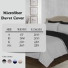 J.Din Grey and Black Dyed Duvet Cover - Soft Brushed