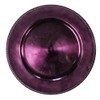 Richland Charger Plate Beaded Round 13" Eggplant Set of 12