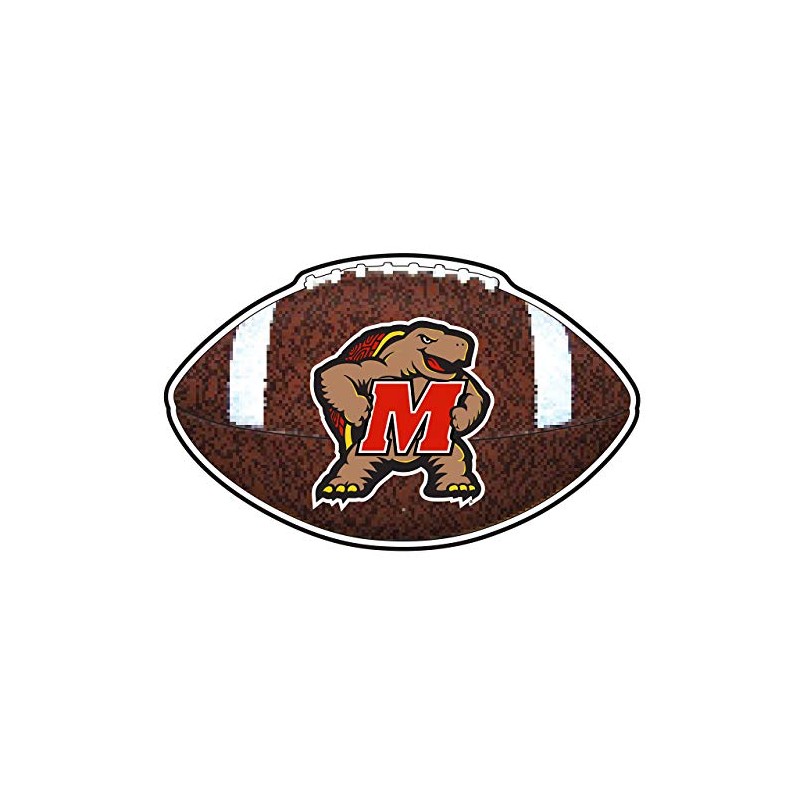 Craftique Maryland Decal (M Terrapin Football Decal (4",6"), 4 in)