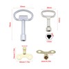 Create Idea 5PCS Utility Key Set: Zinc Alloy Plumber Key