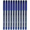 Nataraj Ballpoint Pens, Blue, Pack of 10, Point (0.7mm), Smooth