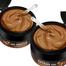 Batana Oil for Hair Growth, Pure Organic Natural Ingredients from Honduras Reduces Hair Loss, Enhances Thickness, Moisturizes Scalp, 2 Pack