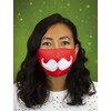 Talking Tables Christmas Themed Red Fabric Santa Face Mask Covering