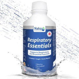 600ml Naka Platinum Respiratory Essentials, Supports Respiratory and Bronchial Function, Irritation, Coughs, Excess Mucous, Made in Canada (600ml)
