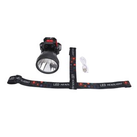 LED Headlamp High Brightness Waterproof Aluminum Alloy Solar Sensor Headlight for Night Fishing