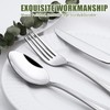 40 Piece Silverware Set for 8, Terlulu Stainless Steel Flatware