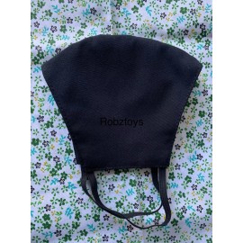 Face Mask  Triple Layer Handmade Washable Cloth Solid Color Black