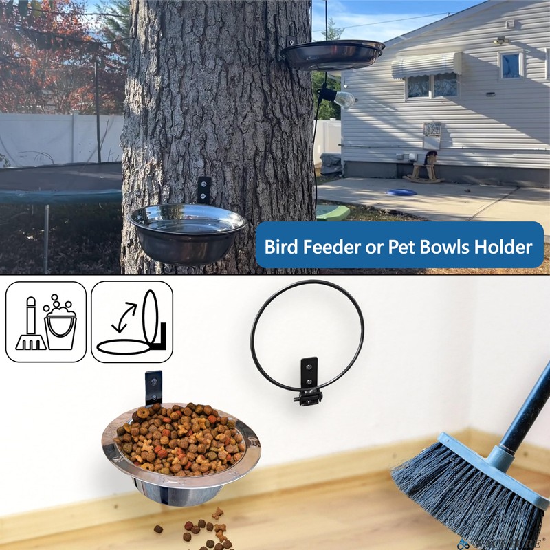 NACETURE Flower Pot Holder Ring for Wall Mount Foldable –