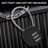 Padlocks with Code - 4-Pack Combination Padlock Set, 3-Digit Resettable,