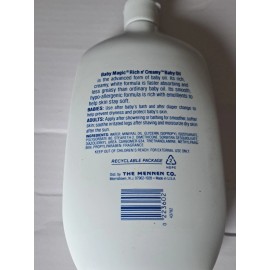 Baby Magic by Mennen Vtg Baby Magic Baby Oil Rich And Creamy Mennen Corp 1987 Vintage
