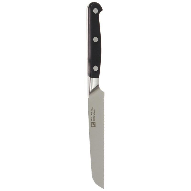 ZWILLING Pro Universalmesser, Klingenlänge: 13 cm, Rostfreier Spezialstahl, Kunststoffgriff, Schwarz