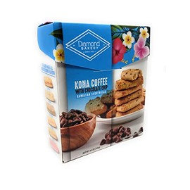 Diamond Bakery - Hawaiian Shortbread Cookies New Flavors - 4.4 oz Individually Wrapped (Kona Coffee with Chocolate Chip)