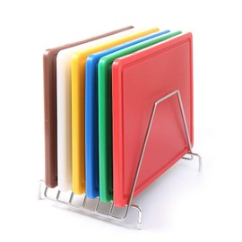 HENDI Schneidbretthalter, für 6 Schneidebretter, bis max. 20 mm Dicke, 303x211x(H)205mm, Edelstahl,