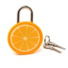 Honbay Cute Orange Fruit Padlock Mini Padlock Lock with Keys