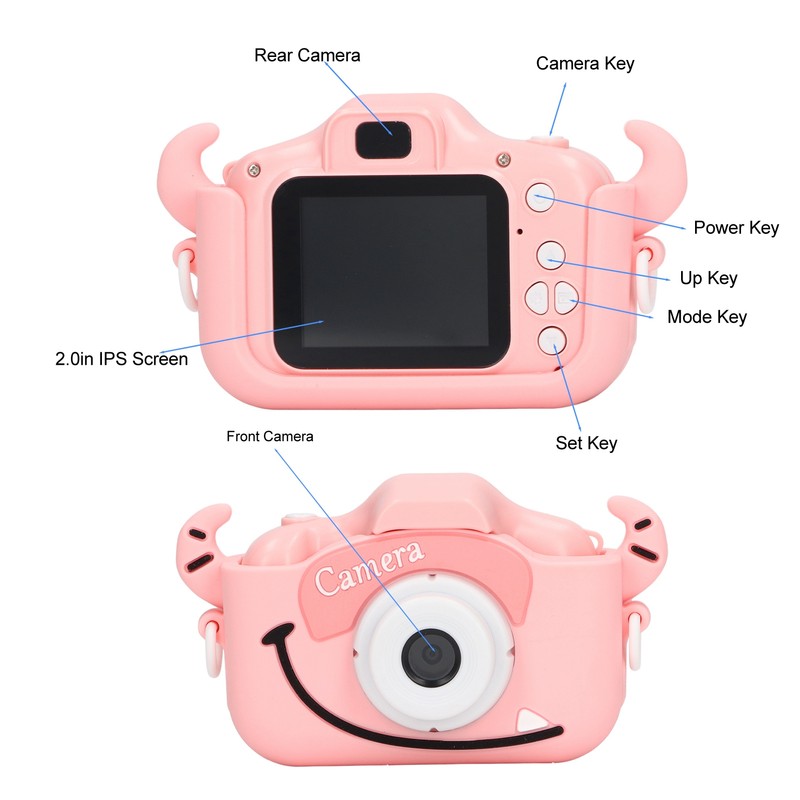 Kids Camera Toy 2MP HD Digital Photo Video Recorder Present