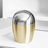 Desktop Small Trash Can Multipurpose 304 Stainless Steel Mini Trash