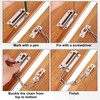 M METERXITY 2-Pack Door Chain Lock, Premium Security Door Chain