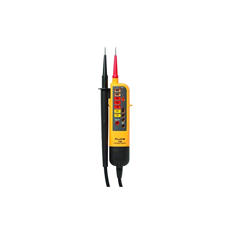Fluke T90 Voltage & Continuity Tester, Yellow