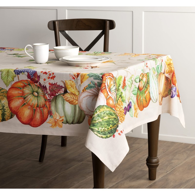 Maison d' Hermine Christmas Joy 100% Cotton Tablecloth for Kitchen