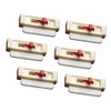 Seat Belt Tension Adjusters (6-Pack) White by Seat Belt Extender