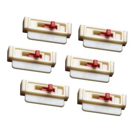 Seat Belt Tension Adjusters (6-Pack) White by Seat Belt Extender Pros