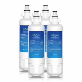 EcoAqua EFF-6032B Ice & Water Refrigerator Filter to fit Panasonic NR-BG53V2, NR-BG53VW2, NR-B53V1, NR-B53V1-WB, NR-B53V1-X1D, NR-B53V1-XB, NR-B53V2, NR-B53V2-XE, NR-B53V2-XF, NR-B53VW1-WB (4)