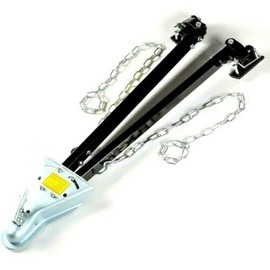 5000 lb Adjustable Bumper Mount Tow Bar With Chain Towing Truck Trailer Car