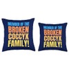 Fractured And Bruised Tailbone, Funny Broken Coccyx Throw Pillow