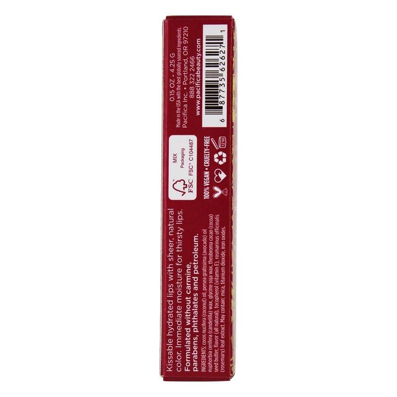 Pacifica Tinted Lip Balm – Blood Orange Flavor – Sheer