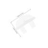 Operitacx 50 pieces glass mounting material bracket for glass shelves,