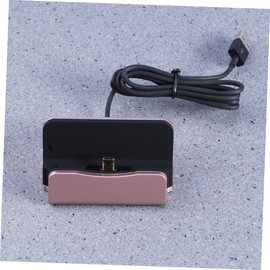 jojofuny 3pcs Creative Rose Gold Desktop Charging Dock Station for USB Devices Portable Stand Holder for Convenient Charging and Viewing Office