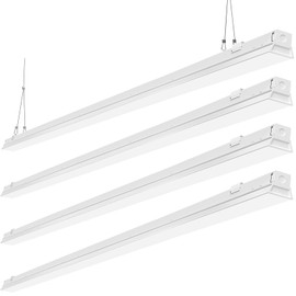ANTLUX 8FT LED Shop Light Fixture, 110W LED Strip Light, 12200 LM, 6000K, 8 Foot LED Linear Lights, Linkable led Lighting for Garage Warehouse Workshop, Fluorescent Tube Replacement, 4 Pack