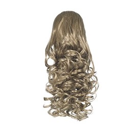 Love Hair Extensions Curly Drawstring Synthetic Hair Ponytail Colour 8 Mousey Brown 12 -inch