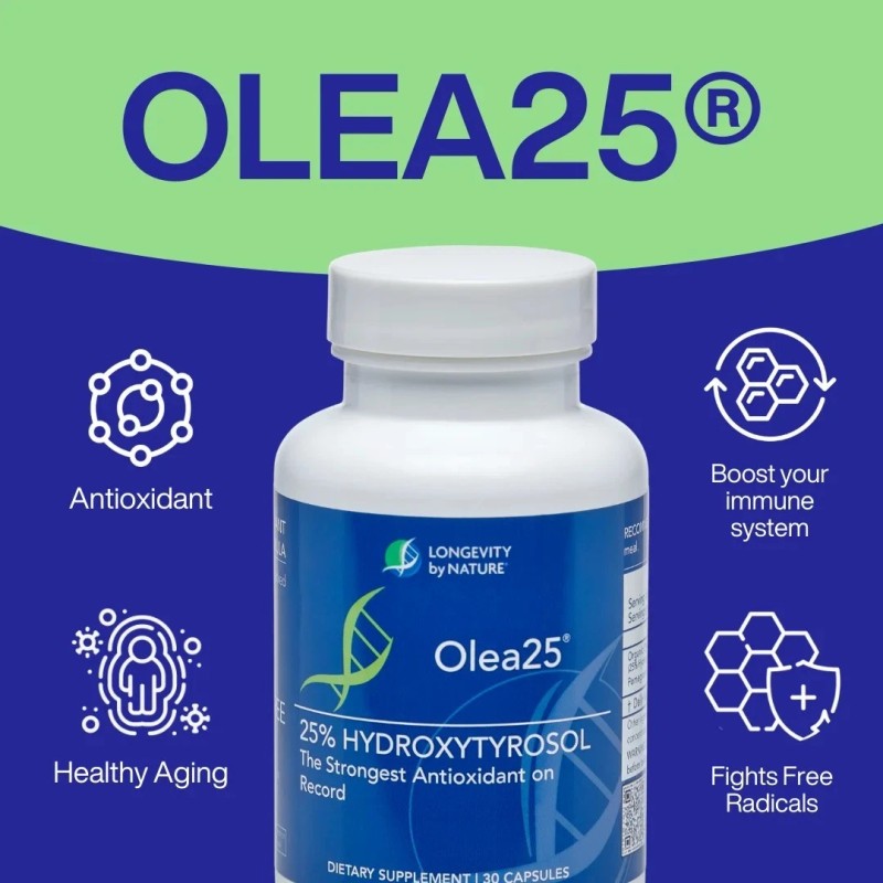 BOOST Longevity Olea25 – 25% Hydroxytyrosol Organic Olive Leaf Supplement