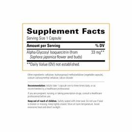 Integrative Therapeutics Alpha-Glycosyl Isoquercitrin - Quercetin Supplement for Cell Health & Antioxidant Pathway Support* - Supports Cell Integrity* - Vegan & Dairy-Free - 60 Count (60 Servings)