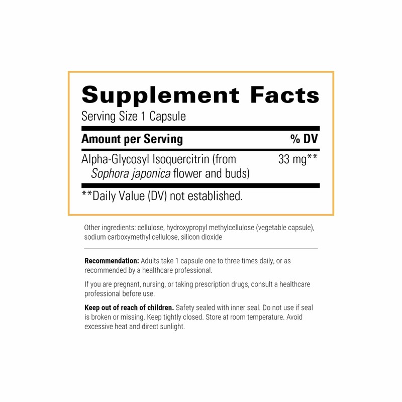 Integrative Therapeutics Alpha-Glycosyl Isoquercitrin - Quercetin Supplement for Cell Health
