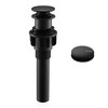 KENES Bathroom Vessel Sink Pop Up Drain Without Overflow Assembly,