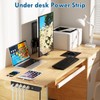 BTU Under Desk Power Strip with Surge Protection, Mountable Power