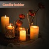 UPBUD 4 Inch Small Glass Cylinder Vases for Centerpieces |