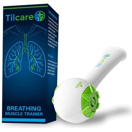 Inspiratory Expiratory Muscle Trainer by Tilcare - Perfect Breathing Exercise Device for Developing Strong Lungs